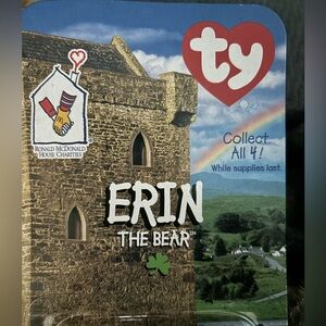 Erin the bear. McDonald’s collection.